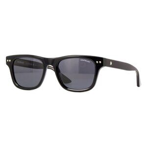 New MONT BLANC Black Square MB0254S 001 Sunglasses Women